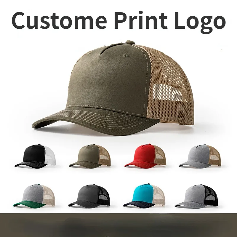 Trucker Cap Mesh - 2024 Logo stampato Micro-curved Brim Mesh