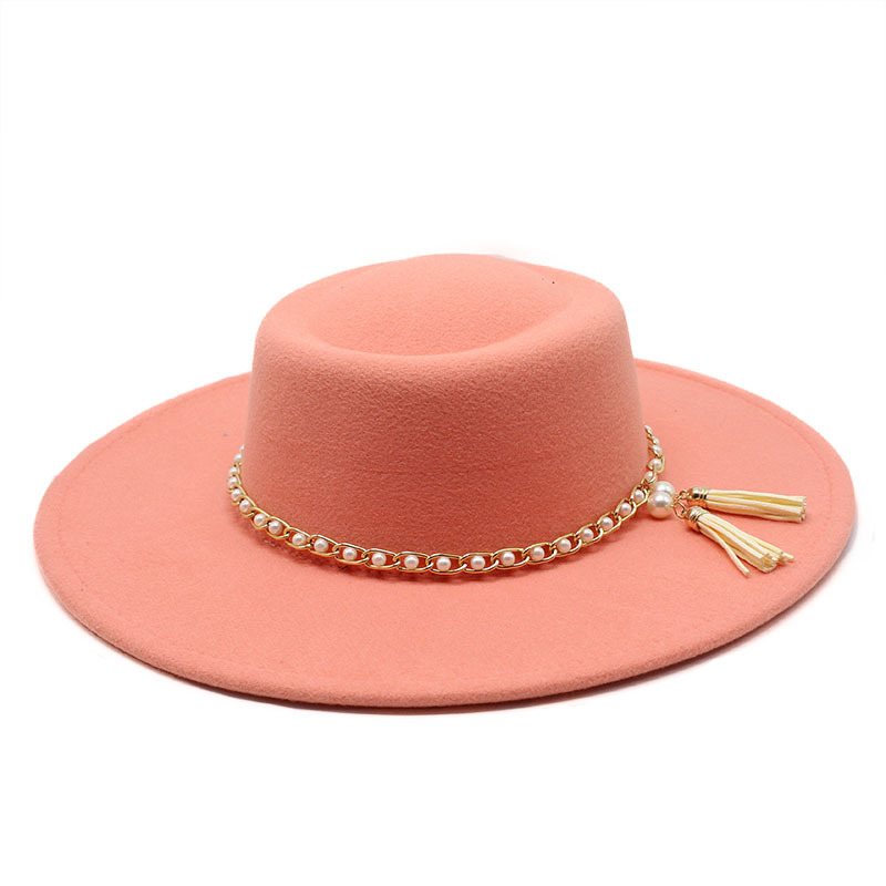 Fedora Hat Wool - Cappello a cilindro piatto stile britannico